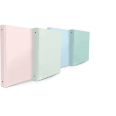 RACCOGLITORE A 4 ANELLI PIGNA MONOCROMO PASTEL 27X32 CM ASSORTITI 022990130