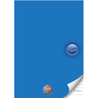 Quaderno a rigatura universale Logos quirebook 21x29,7 cm con copertina azzurra bandiere - rigatura 1r