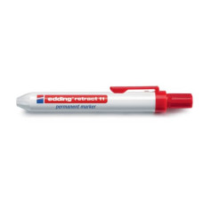 MARCATORE PERMANENTE EDDING RETRACT 11 PUNTA CONICA 1,5-3 MM ROSSO 4-11002