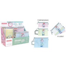 ESPOSITORE 36 BUSTINE IN EVA CON ZIP ARDA KEEPCOLOUR PASTEL COLORI ASSORTITI 0264EXP