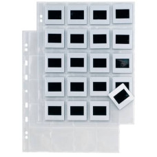 BUSTE A FORATURA UNIVERSALE SEI ROTA ATLA F PER DIAPOSITIVE 20 SPAZI 5,5X5,5 CM TRASPARENTE  CONF.10 BUSTE 662514