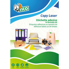 ETICHETTE ROTONDE TICO PRESS GLOSSY Ø 25 MM BIANCO LUCIDO - 70 ET./FOGLIO - CONF. 100 FOGLI - PG4-25