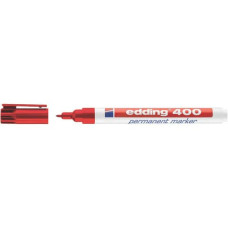 MARCATORE PERMANENTE EDDING 400 PUNTA CONICA 1 MM ROSSO 4-400002