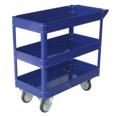 CARRELLO IN ACCIAIO SERENA GROUP A 3 RIPIANI BLU 84X41X82 CM - PORTATA 100 KG TC4103
