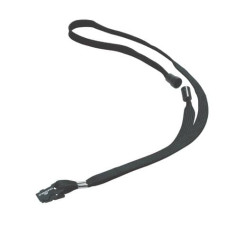 CORDONCINO PER PORTABADGE DURABLE TESSUTO NERO 10MM X 44CM  CONF. 10 - 811901