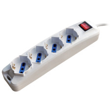 MULTIPRESA A 4 PRESE SCHUKO/BIPASSO 10/16A MKC - BIANCA CON INTERRUTTORE SPINA 2P+T 16A - 492518350 MULTIPRESA A 4 PRESE SCHUKO/BIPASSO 10/16A MKC - BIANCA CON INTERRUTTORE SPINA 2P+T 16A - 492518350