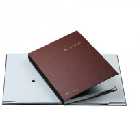 Libro firma Fraschini in carta-cartoncino con 14 scomparti 24x34 cm blu