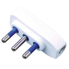 SPINA DI RETE PIATTA 90° 2P+T 16A MKC CONFEZIONE BULK BIANCA 492517933 SPINA DI RETE PIATTA 90° 2P+T 16A MKC CONFEZIONE BULK BIANCA 492517933