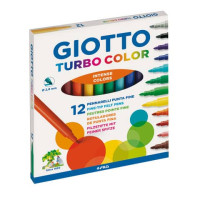 Giotto turbo color pennarelli punta fine 12 pz