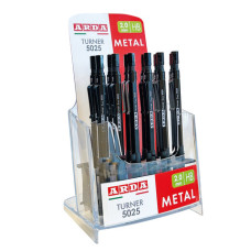 ESPOSITORE CON 12 PORTAMINE ARDA TURNER DA 2 MM ESPOSITORE CON 12 PORTAMINE ARDA TURNER DA 2 MM