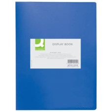 PORTALISTINI IN POLIPROPILENE CON 40 TASCHE FORMATO A4 - BLU OPACO - KF01259