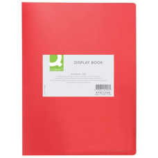 PORTALISTINI IN POLIPROPILENE CON 40 TASCHE FORMATO A4 - ROSSO OPACO - KF01258