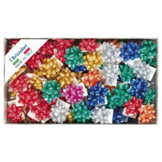 STELLE ADESIVE PER PACCHI REGALO BRIZZOLARI 6,5 MM Ø 35 MM ASSORTITI OPACO  CONF. 100 - 2900