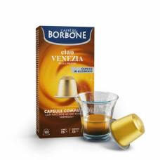 CAPSULE COMPATIBILI RESPRESSO ALLUMINIO 100 PZ CAFFE BORBONE QUALITà CIAO VENEZIA - REBCIAOVENEZIA10X10N