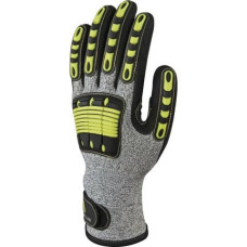 GUANTO IN MAGLIA POLIETILENE AD ALTE PRESTAZIONI DELTA PLUS - PALMO DOPPIA SPALMATURA IN NITRILE TAGLIA 9 VV910JA09