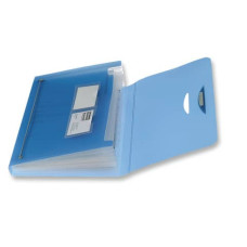 CARTELLA A SOFFIETTO LEONARDI 12 SCOMPARTI PPL TRASLUCIDO AZZURRO TRASPARENTE 33X23CM - 40330
