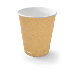 BICCHIERE 9 OZ (300 ML) IN CARTONCINO BIO SCATOLIFICIO DEL GARDA AVANA - CONF. 50 PEZZI - 311-65