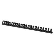 SPIRALI IN IN PLASTICA PER RILEGATURA 25 MM - COLORE NERO - CONF. 50 PEZZI - KF32118