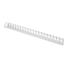 SPIRALI IN IN PLASTICA PER RILEGATURA 25 MM - COLORE BIANCO - CONF. 50 PEZZI - KF32119