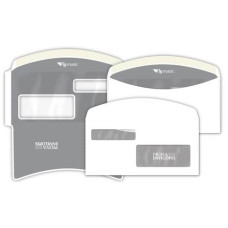 BUSTE CON 2 FINESTRE PIGNA ENVELOPES FLY-MATIC 2 80 G/M² 115X230 MM BIANCO CONF. 1000 - 0224302