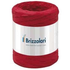 NASTRO IN RAFIA SINTETICA BRIZZOLARI 5 MM X 200 MT ROSSO 6802.07