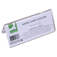 Portanome da tavolo in polimetilmetacrilato trasparente 95x42 mm