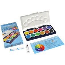 SET DI TEMPERA ARCOBALENO - 12 COLORI PREMIUM