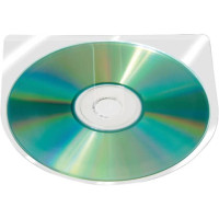 Custodia autoadesiva per cd/dvd 12,6x12,6 cm trasparente conf. 100 pezzi