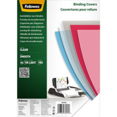 COPERTINE PER RILEGATURA A4 IN PET TRASPARENTE  FELLOWES 180 MICRON CONF. 100 PEZZI - 5384601