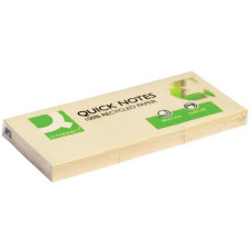 FOGLIETTI RIPOSIZIONABILI MATERIALE RICICLATO 65 G/M² GIALLO 38X51 MM  12 BLOCCHETTI DA 100 FF