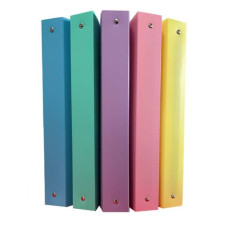 RACCOGLITORE IN PPL EURO-CART LINEA PASTELLO 27X32 CM 4 ANELLI Ø 30 MM ASSORTITI - YCA04-30PP1