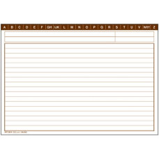 SCHEDE RIGATE O.C.L. FORMATO 21X14,8 CM - 0819