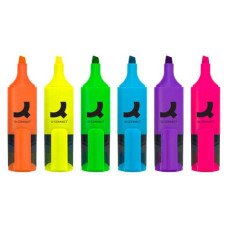 SET MINI EVIDENZIATORI COLORI ASSORTITI NEON - CONF. 6 PEZZI - KF03774