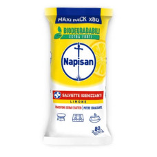 SALVIETTE IGIENIZZANTI BIO AL LIMONE NAPISAN MAXI PACK DA 80 SALVIETTE 3240170