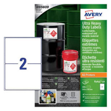 ETICHETTE IN TESLIN BIANCO AVERY LASER/INKJET 2 ET./FOGLIO 210X148 MM CONF. 50 FOGLI - B3655-50
