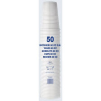Bicchieri monouso Dopla Professional 80 ml in polistirene bianco