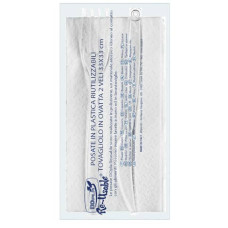 SET 2 POSATE TRASPARENTI DOPLA REUSABLE IN PS CON TOVAGLIOLO 33X33 CM - CONF. DA 100 PZ - 03943