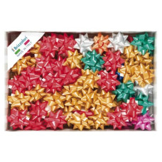 STELLE ADESIVE PER PACCHI REGALO BRIZZOLARI 14 MM Ø 65 MM ASSORTITI OPACO CONF. 100 - 3100