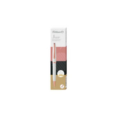 PENNA A SFERA PELIKAN JAZZ® NOBLE  ELEGANCE IN COFANETTO REGALO TRATTO BLU FUSTO BIANCO PERLA E ROSA - 821742