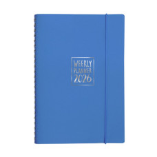 AGENDA SETTIMANALE BIEMBI 2026 AZZURRA SPIRALATA CON COPERTINA IN CUOIO RIGENERATO 15X21 CM - BNZ265C69-A AGENDA SETTIMANALE BIEMBI 2026 AZZURRA SPIRALATA CON COPERTINA IN CUOIO RIGENERATO 15X21 CM - BNZ265C69-A