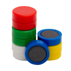 MAGNETI PER LAVAGNE BIANCHE DA 20 MM Q-CONNECT COLORI ASSORTITI - CONFEZIONE DA 10 PEZZI - CODICE KF02637 MAGNETI PER LAVAGNE BIANCHE DA 20 MM Q-CONNECT COLORI ASSORTITI - CONFEZIONE DA 10 PEZZI - CODICE KF02637