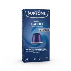 CAPSULE COMPATIBILI RESPRESSO ALLUMINIO 100 PZ CAFFE BORBONE QUALITà MIA NAPOLI REBMIANAPOLI10X10N