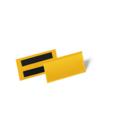 TASCHE PER IDENTIFICAZIONE A FISSAGGIO MAGNETICO DURABLE 113X53 MM GIALLO CONF. DA 50 PEZZI TASCHE PER IDENTIFICAZIONE A FISSAGGIO MAGNETICO DURABLE 113X53 MM GIALLO CONF. DA 50 PEZZI