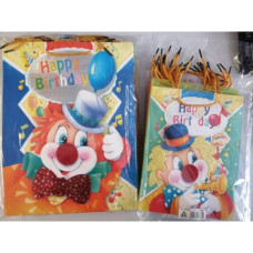 SHOPPER SAEMEC CLOWN 4 SOGGETTI CONF. 12 PZ 26X14X34 CM SC76774
