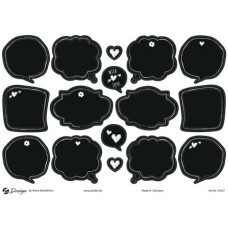 TREND STICKER A5 AVERY IN CARTA FSC - 2 FOGLI - 32 ET. - DECO ETICHETTE EFFETTO LAVAGNA - 54557