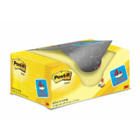 Foglietti riposizionabili post-it® notes giallo canary™ 38x51 mm value pack 16+4 blocchetti gratis