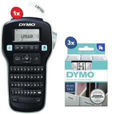 ETICHETTATRICE PORTATILE DYMO LABEL MANAGER 160 + 3 NASTRI D1 12 MM X 7 M NERO/BIANCO - 2181011