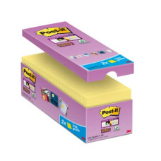 FOGLIETTI POST-IT® SUPER STICKY GIALLO CANARY™ CF 14 BLOCCHETTI + 2 GRATIS DA 90 FF - 654SSCY-VP16
