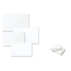 BIGLIETTI CON BUSTE ELLEBI - SADOCH DALMAZIA ''FORMATO 9'' 9X14 CM BIANCO CONF. 100 PEZZI - 8309