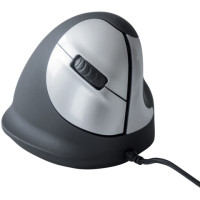 Mouse verticale per destrorsi R-Go tools laser nero 165-195 mm con cavo rgohe